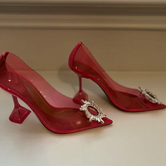 Amina Muaddi Begum PVC Pump - Picture 8 of 12